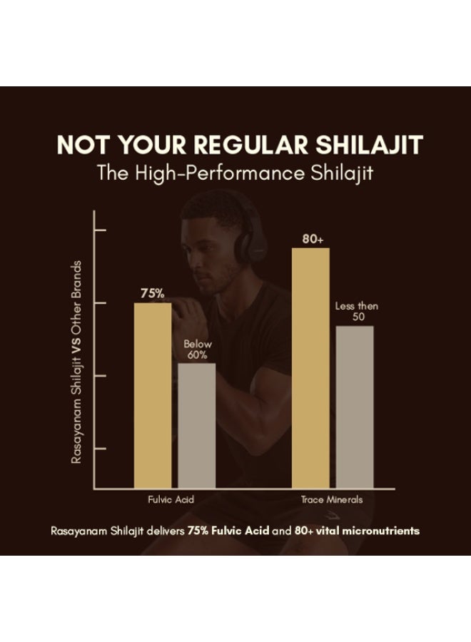 راسايانام راساينام شيلاجيت الهيمالايا الأصلي النقي - 20 جم - Image 2